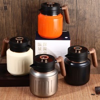 Carafe à café isotherme en acier inoxydable 316 de qualité alimentaire sans BPA, pichet thermique anti-fuite, matériau sûr, gourde isotherme pour boissons chaudes