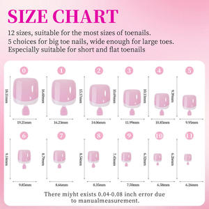 <span class=keywords><strong>Uñas</strong></span> Postizas de Colores <span class=keywords><strong>para</strong></span> los <span class=keywords><strong>Pies</strong></span>, 96 Piezas, 4 Ranuras, Efecto Ojo de Gato/Francés/Brillante, Cortas y Cuadradas, <span class=keywords><strong>para</strong></span> la Belleza de los <span class=keywords><strong>Pies</strong></span> - Product Image 5