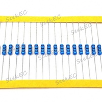 Resistencia de Película Metálica de 100 ohmios, 100k, 10k, 5k, 1k, Precio de Resistencia de 1/4W, Código de Color de Resistencia