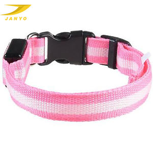 조정가능한 폴리에스테 가죽 끈 USB 케이블 재충전용 밤 안전 <span class=keywords><strong>led</strong></span> 개 목걸이 - Product Image 5