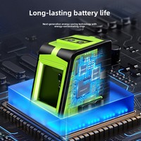 Niveau laser portable mini 2 lignes avec faisceau vert haute précision, alignement infrarouge, modèle MQT-2, fabriqué en Chine