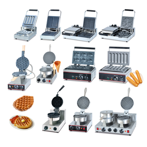 Máquina de fabricación de waffles eléctrica personalizada, máquina para hacer gofres, comercial, belga, coreana - Product Image 1