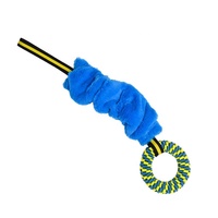 Jouet interactif pour chien avec corde de traction et anneau de mastication durable pour le nettoyage des dents, pour chiens de taille moyenne et grande