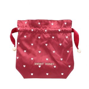 Bolsa de Regalo Navideña de Satén Rojo Suave con Logotipo Personalizado, Bolsa con Cordón para Pelucas, Paquetes de Cabello, Bolsos, Bufandas, Almohadas - Product Image 6
