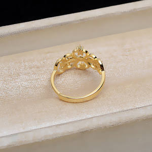 S925 Silver <b>Open</b> <b>Ring</b> Adjustable Flap 5-Bead Pearl Holder 3.5-4mm Pearl Accessories Empty Holder Jewelry Findings Components - Product Image 5