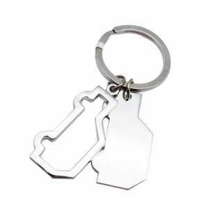 Stainless Steel Custom Cartoon Luxury Metal Keychain with Custom Color/Shape/Design for Car Keys-Bulk Orders - Product Image 3