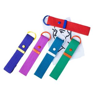 Badge nominatif DIY importé de Corée du Sud, fait main, avec ruban en tissu, porte-clés mousqueton métallique, pour cadeau - Product Image 1