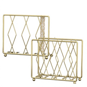 High-End Iron Eco-Friendly Modern Gold Silver Leaf <b>Napkin</b> Holder <b>Ring</b> for Wedding Party Christmas Decoration - Product Image 4