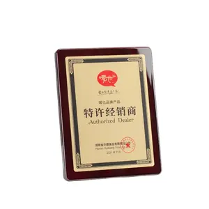 Wholesale Custom Wood Medal Award Blank Plaques And Awards Customized Red MDF Wooden Plaque Medal Holder With Frame