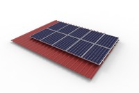Structure de montage solaire économique pour toiture, kit de fixation pour tuiles photovoltaïques pour installation solaire résidentielle