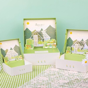3D paper <b>box</b> clam shell birthday <b>gift</b> packaging <b>box</b> creative snack <b>box</b> <b>large</b> size, customizable according to needs - Product Image 2