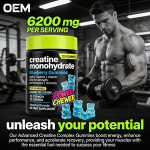 Gomitas de Creatina Compleja de 5000 mg con <span class=keywords><strong>L</strong></span>-Taurina de 1000 mg y Vitamina B12 para el Crecimiento Muscular, la Energía y la Recuperación Post-Entrenamiento - Product Image 3