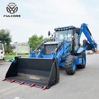 CE-Zertifizierter Diesel-Lader FULCORE 2800kg Ladekapazität Tiefe Grabfähigkeiten für Ländliche Infrastruktur Radlader