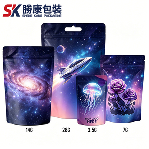 Custom Print <b>Black</b> Mylar Stand Ziplock Pouch Resealable Sealable Durable Plastic <b>Bag</b> Gold Foil Stamping Low <b>Small</b> Business Milk - Product Image 1