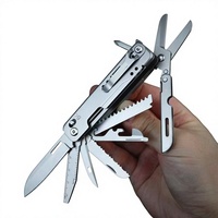 Ciseaux pliants multifonctionnels 15 en 1, outil de camping EDC détachable, lame 5Cr15Mov, scie, tournevis, ouvre-bouteille, équipement de plein air