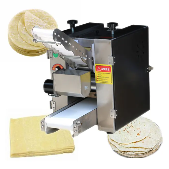 מכונה להכנת רוטי 9-23 ס""מ אוטומטית מלאה להכנת לחם צ'פאטי לחם פארטה חשמלית מכונת עטיפת כופתאות עור גיוזה סמוסה