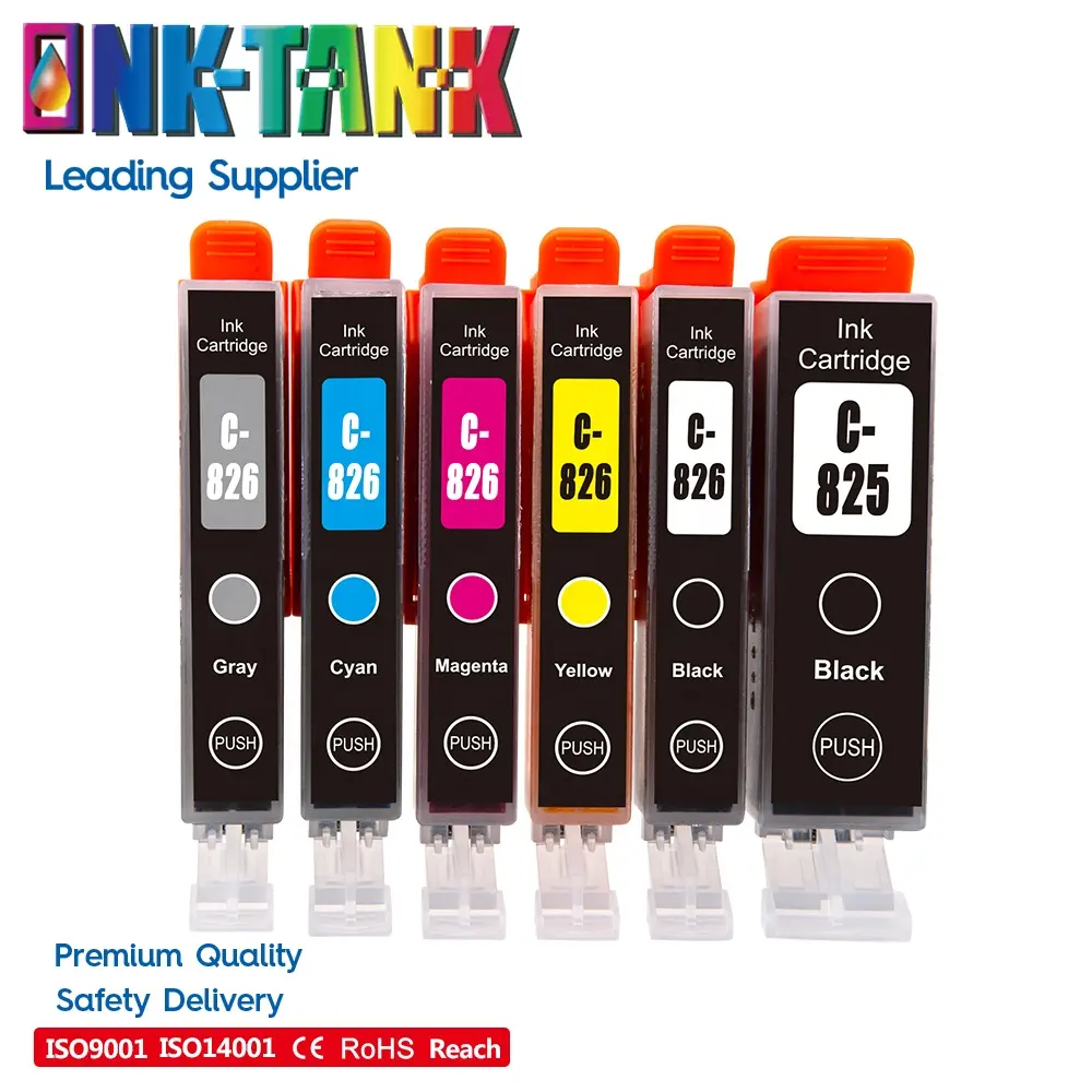 INK-TANK PGI-825 PGI 825 CLI-826 CLI 826 Premium Farb kompatible InkJet Tinten patrone für Canon IX6580 Drucker