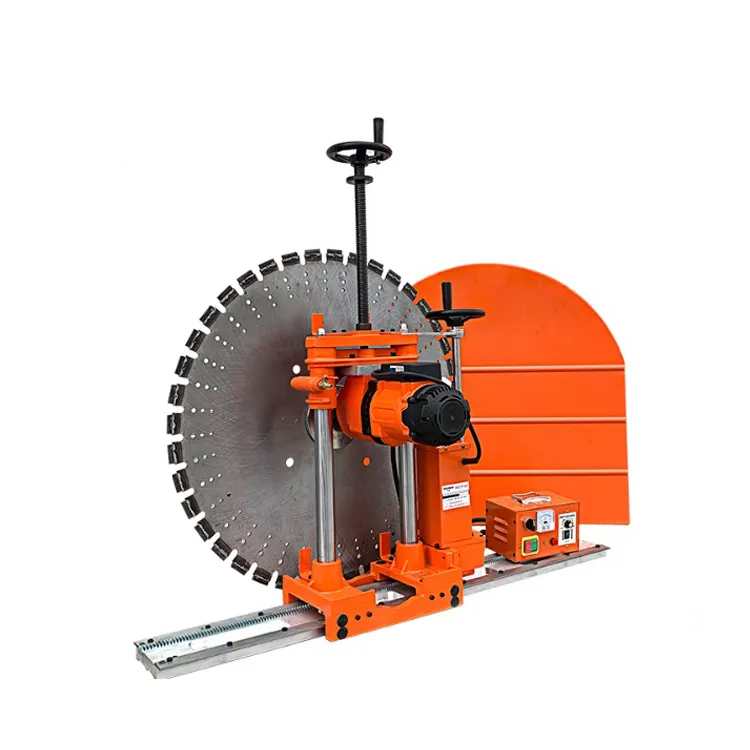Semi Automatic Full Auto Steel Reinforced Concrete Electric Wall Saw Cutting Machine 800mm 1000mm 1200mm Diameter Blade for Sale