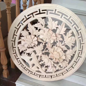 Ahşap oyma süsler ahşap oymalar ahşap rozet - Product Image 2