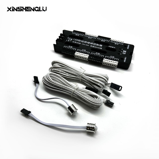 Anti Short Circuit Automatic LED Strips Smart PIR Stairway Lighting Controller System 32 Steps Sensor Led Stair Light DC12V/24V