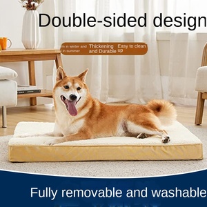 Lit de voyage portable pour <span class=keywords><strong>chien</strong></span> et animal de compagnie, <span class=keywords><strong>tapis</strong></span> en tissu pliable pour siège arrière de voiture, écologique, pour le camping en plein air, coussin de sommeil doux et chaud - Product Image 5