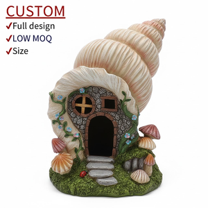 Casa de Árbol Solar Personalizada, Estatua de Jardín, Decoración Exterior de Resina, Cabaña de Resina Resistente a la Intemperie para Decoración de Patio, Venta al por Mayor - Product Image 1