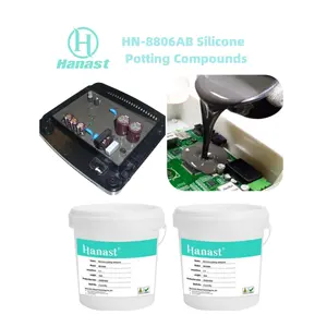 2024 Waterproof Thermally Conductive 2 Components 1:1 PCB LED Components Silicone Electrical Potting Compound AB Glue Adhesive