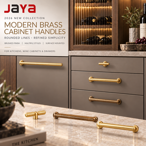 2026 New Product Brass Modern Minimalist Brushed Surface-Mounted Furniture Handle for Drawers Wine Cabinets Kitchen - Product Image 1