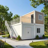 Casa Tradicional Bonita y Ecológica de 2 Dormitorios, Casa Pequeña de 20 Pies sobre Ruedas, Estructura Desmontable Tipo Contenedor