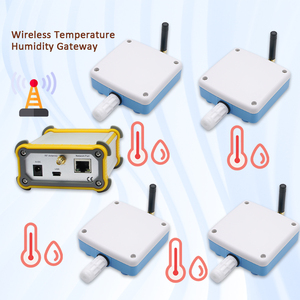 Monitor de Temperatura y Humedad, 4 Conjuntos de Sensor de Temperatura Inalámbrico por Radiofrecuencia, Sensor de Movimiento, Alarma Inalámbrica - Product Image 1