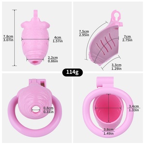 ANOSX - Dispositivo de Castidad Masculina con Bloqueo de Pene de Resina ABS, Jaula para Pene, Funda de Plástico, Candado de Castidad de Resina para Hombres - Product Image 2