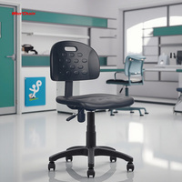 Chaise de laboratoire industrielle ESD moderne en plastique de haute qualité / Chaise de travail pivotante ESD / Chaise de bureau antistatique pour salle blanche