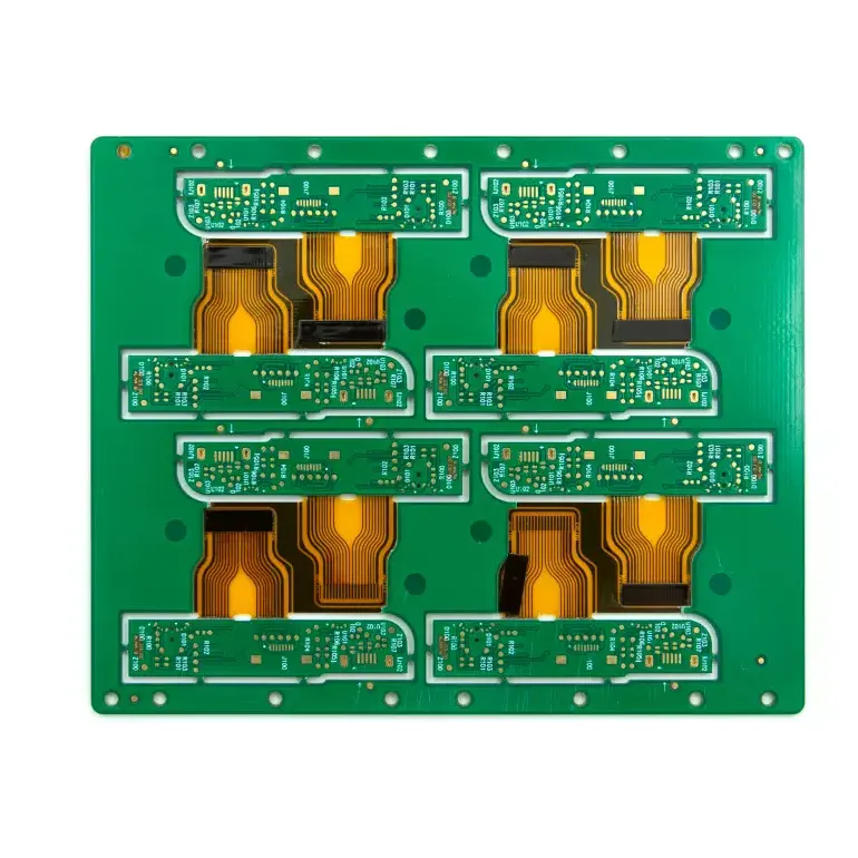 Servicio personalizado Multicapa FR4 + PI + PTFE Placas de circuito rígido-flexible Fabricación electrónica Género PCB rígido-flexible