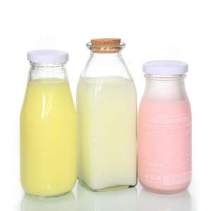 Spülmaschinenfeste 12Oz 14Oz 32Oz Deckelversiegelte Milchglasflasche für Joghurt, Smoothies, Kefir, Kombucha und Wasser - Product Image 6