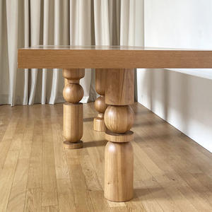 Mesa de Comedor Rectangular de Madera Maciza, Diseño Estable, Muebles para Sala de Estar - Product Image 3