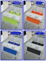 Table de conférence et de formation pliante moderne en fer, réglable, avec chaises, ensemble modulaire long et mobile pour l'école