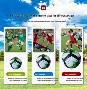 Ballon de football de taille officielle 5, en cuir PU, pour intérieur et extérieur, logo personnalisable, ballon thermocollé - Product Image 3