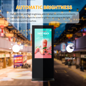Customized Android 2500nits 2k Vertical <b>Digital</b> <b>Signage</b> Totem Monitor <b>55inch</b> Double Sided <b>Outdoor</b> <b>Digital</b> <b>Signage</b> - Product Image 2