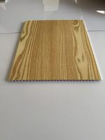 Panel de techo de PVC con efecto de madera, 250mm de ancho, 300mm de ancho para decoración interior, sistema de instalación de lengüeta y ranura
