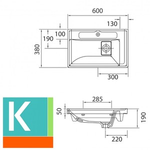 Mueble de Baño Kamalu SP-60A de 60 cm Estilo Rústico Europeo con Cajón Deslizante y Lavabo Integrado de Aluminio Resistente al Agua - Product Image 5