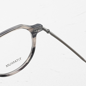 Gafas de vista ovaladas de mármol con montura completa, de titanio, ligeras, anti-UV, unisex, para adultos, con corrección de visión. - Product Image 3