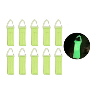 2025 HIgh Quality Portable Outdoor Luminous Glow Ribbon Head Triangle Buckle for Backpack