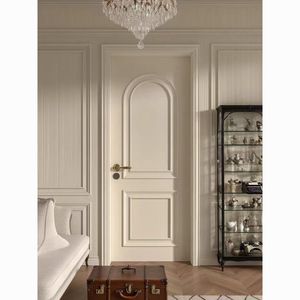 Porte composite en bois massif à double couche avec isolation acoustique de haute qualité, design personnalisé, 75 panneaux, pour hôtel haut de gamme - Product Image 6