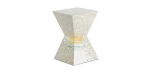 Premium Handmade Accent Table Intricate Mother Pearl Inlay Modern Living Room Furniture OEM Wholesale Export Custom Design - Product Image 6