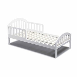 Cama para Niños Pequeños con Barandas de Seguridad, Cabecera Arqueada, Cama Individual para Niños, Madera de Pino Natural, Muebles para Dormitorio Infantil de 2 a 6 Años - Product Image 5