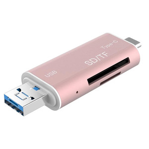 3 en 1 Multi tipo C <span class=keywords><strong>lector</strong></span> de tarjetas OTG adaptador USB 3,0 inalámbrico <span class=keywords><strong>Micro</strong></span> tarjeta <span class=keywords><strong>SD</strong></span> de memoria y TF smart - Product Image 3