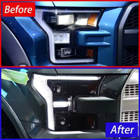 Phare LED AURON DRL pour Ford Raptor F150 2015-2020, accessoires automobiles, 36W 6000K, ajustement universel, phare avant Auron OE