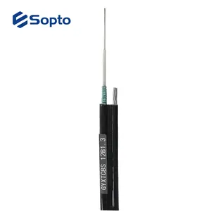 Sopto电缆制造商GYXTC8S中心管单模G652D 2 ~ 48芯室外空中光缆