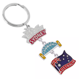 Llaveros de <span class=keywords><strong>Metal</strong></span> Personalizados Hechos a Mano, Ligeros, de Dibujos Animados, Vintage, de Moda, Recuerdos Turísticos de Australia, Melbourne, Regalos de Aleación de Zinc - Product Image 5