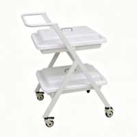 Véhicule de transport endoscopique double couche Medco de haute qualité, Classe I, garantie 1 an, couvercle métallique durable, fabriqué en Chine